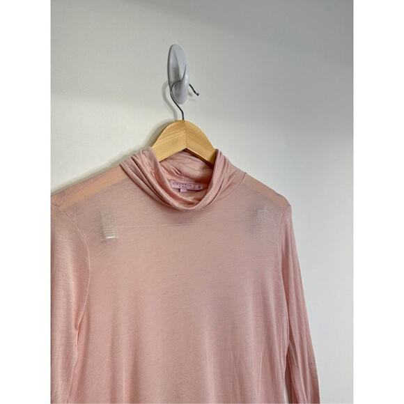 Calypso Pink Turtleneck Long Sleeve Cashmere‎ Blend Shirt Size Small - Picture 4 of 6